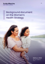 cover Background document on the Womens Health Strategy 2022 ResizedImageWzIxMSwzMDBd